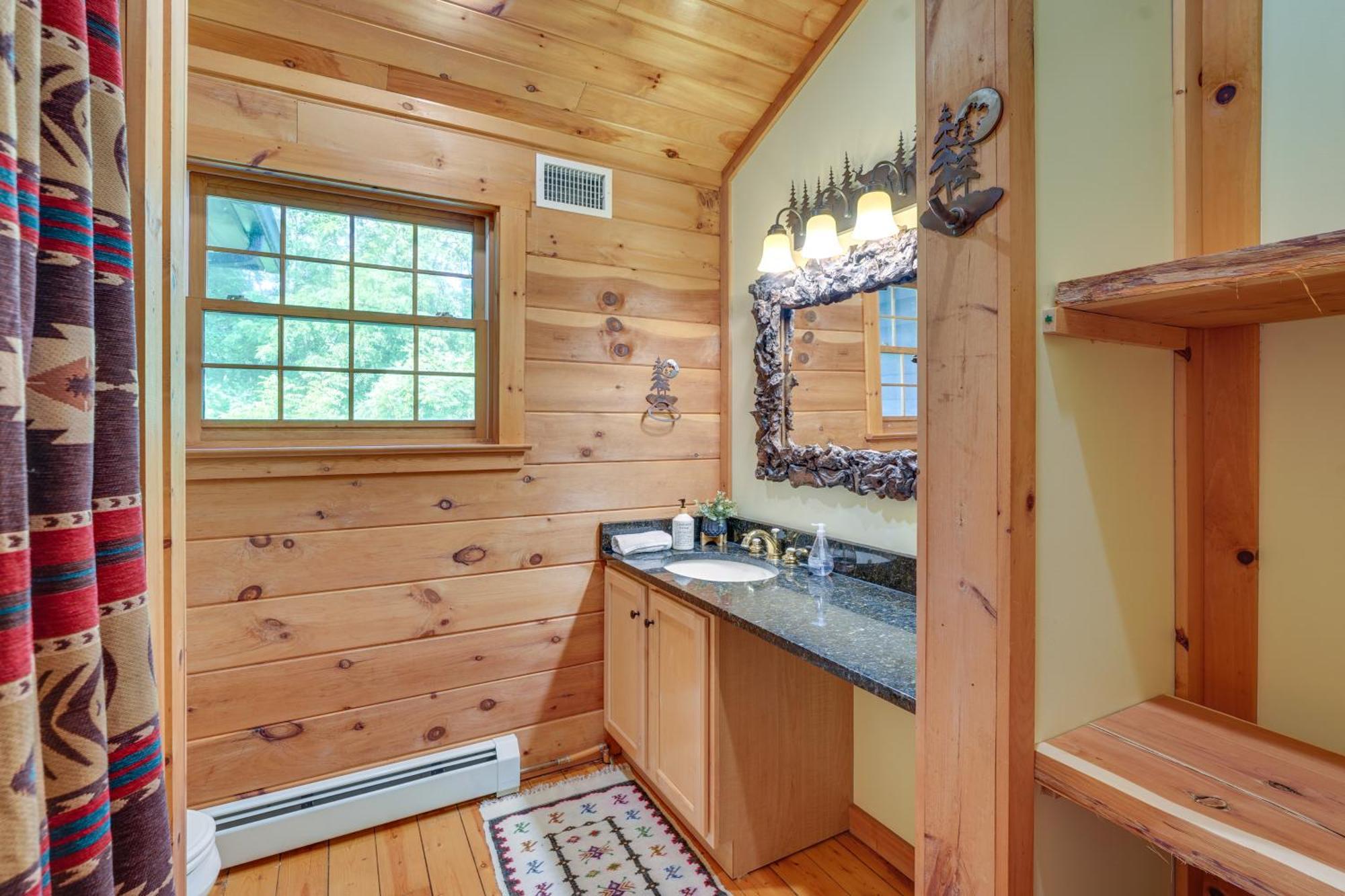 Luxury Log Cabin With Ev Charger And Mtn Views! Blairstown Exteriör bild