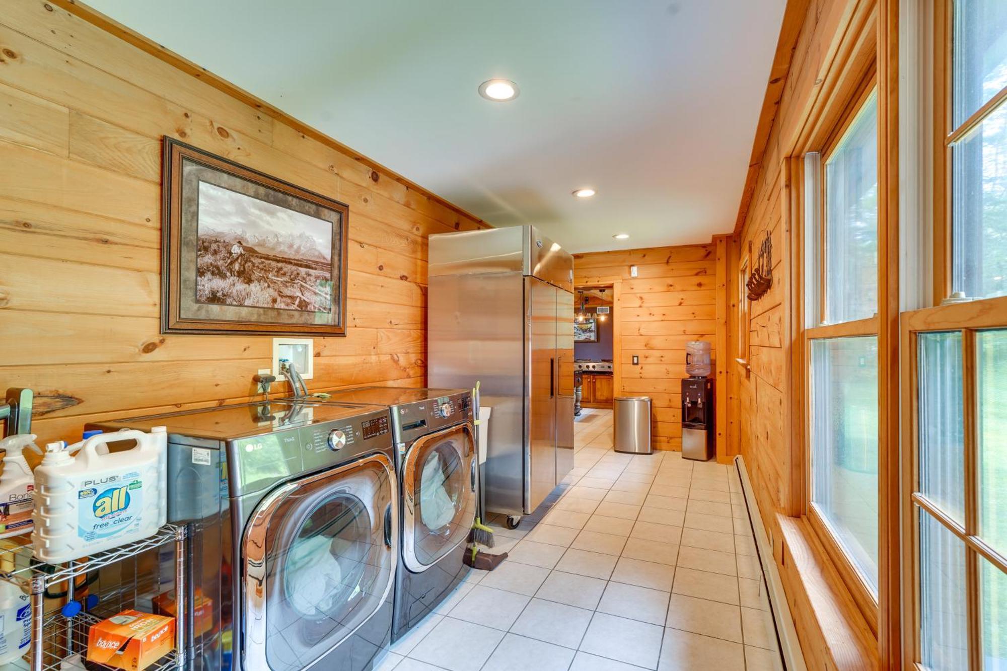 Luxury Log Cabin With Ev Charger And Mtn Views! Blairstown Exteriör bild