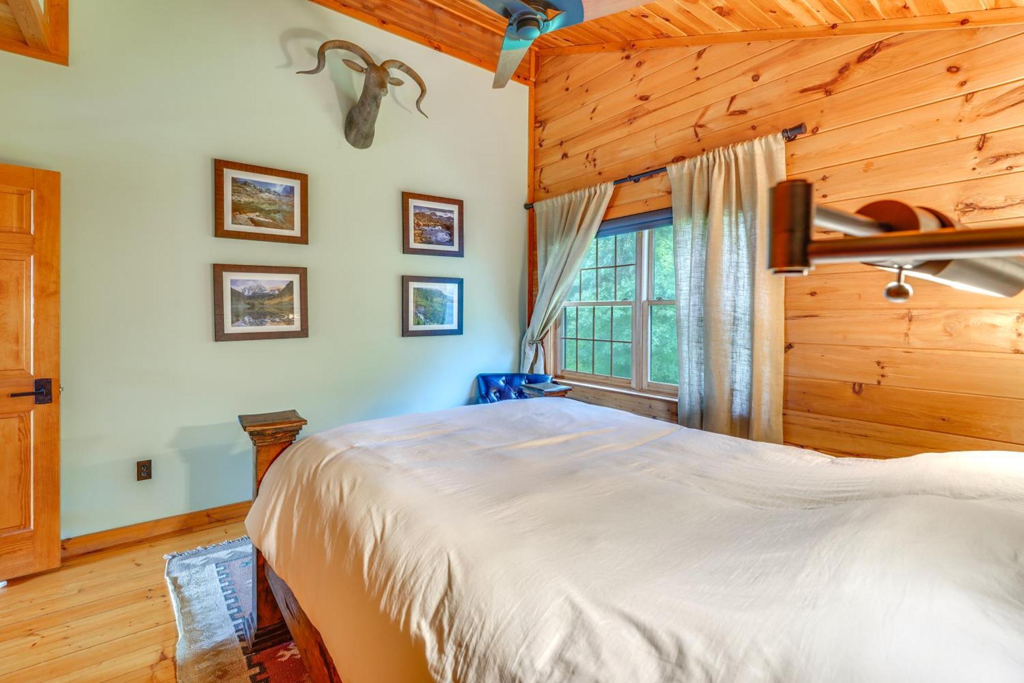 Luxury Log Cabin With Ev Charger And Mtn Views! Blairstown Exteriör bild